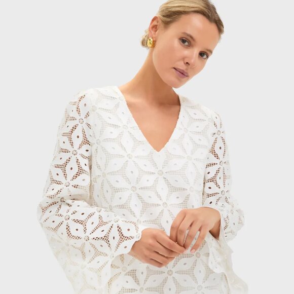 Tuckernuck White Floral Lace Dress - Picture 3 of 7